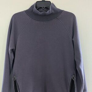 Athleta Womens Cozy Karma Side Zip Funnel Neck Pullover Sweater Size Small